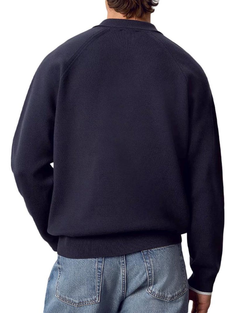 Calvin klein jeans varsity heren trui marineblauw Blauw - Kiabi