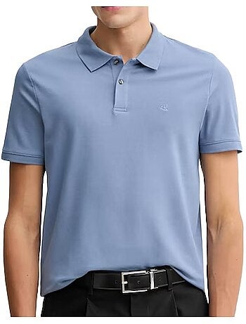 Calvin klein jeans verfijnde blauwe polo voor heren
