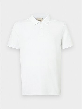 Calvin klein jeans verfijnde witte polo voor heren