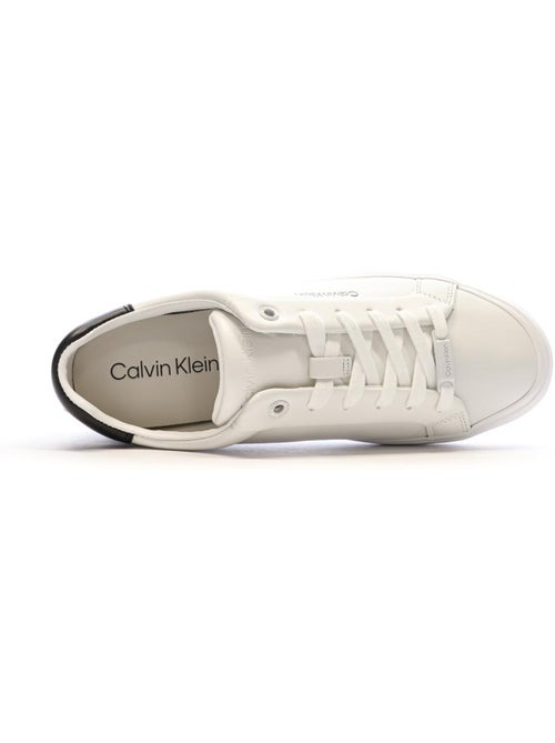 Calvin Klein Jeans Vulcanized Witte Dames Sneakers - Kiabi Calvin Klein Jeans Vulcanized Witte Dames Sneakers - Kiabi