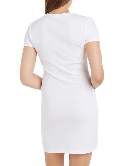 Calvin Klein Jeans Witte Jurk met Monogram voor Dames - Kiabi Calvin Klein Jeans Witte Jurk met Monogram voor Dames - Kiabi