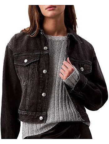 Calvin klein jeans zwart damesvest lv047b741g