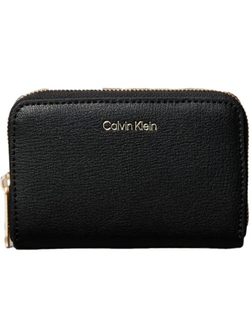 Calvin Klein Jeans Zwarte Dames Portemonnee met Folieprint - Kiabi Calvin Klein Jeans Zwarte Dames Portemonnee met Folieprint - Kiabi