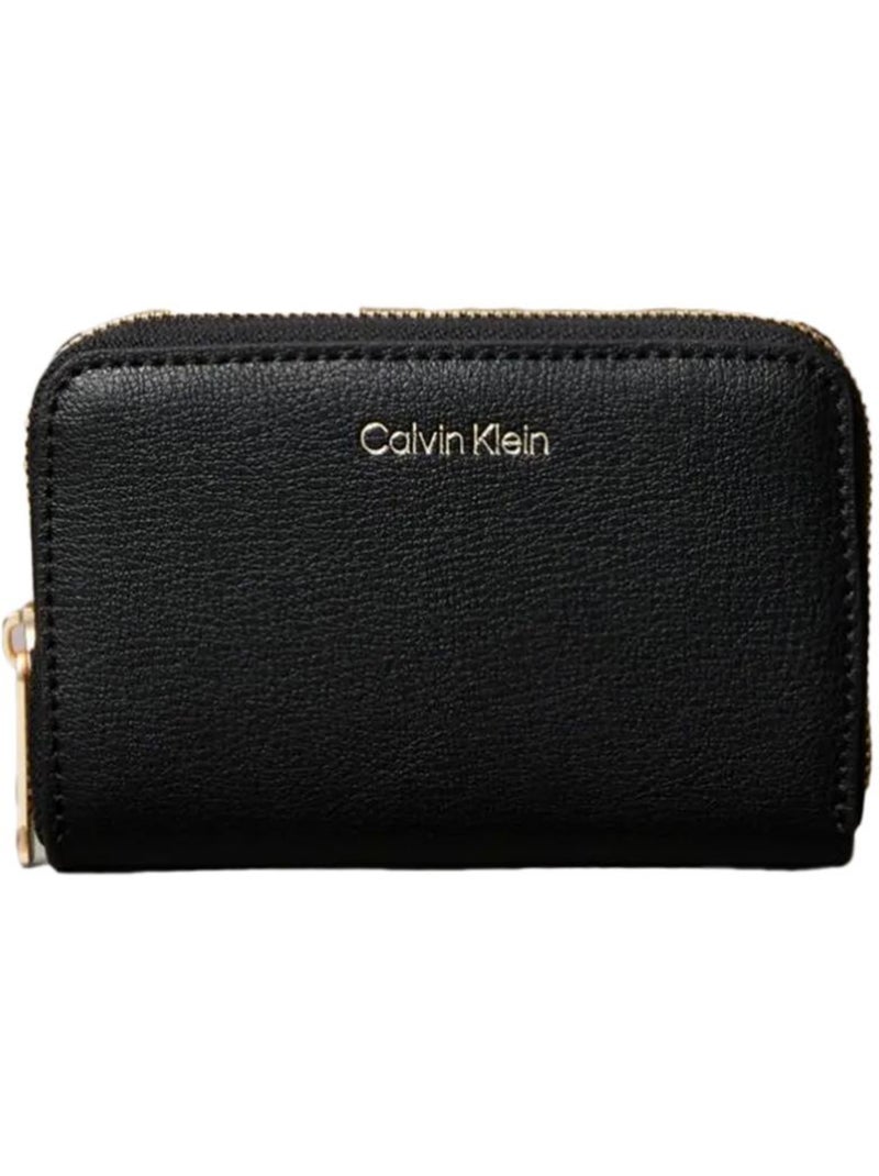 Calvin Klein Jeans Zwarte Dames Portemonnee met Folieprint Zwart - Kiabi