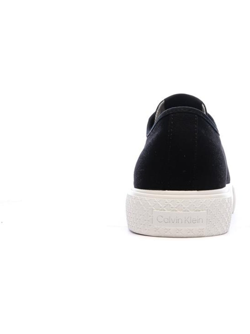 Calvin klein jeans zwarte dames sneakers vulc laceup Zwart - Kiabi