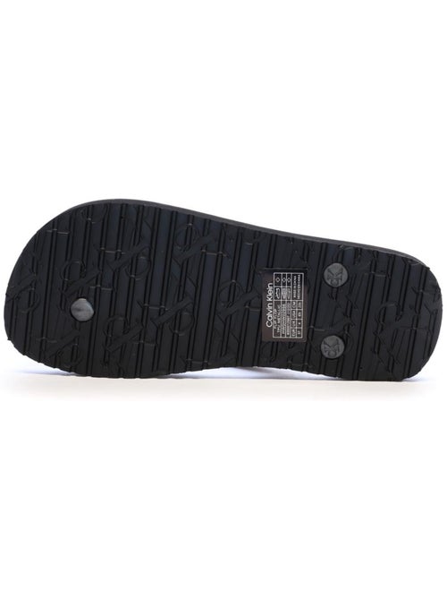 Calvin Klein Jeans Zwarte Dames Teenslippers met Metallic TPU - Kiabi