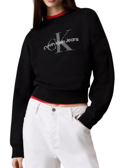 Calvin Klein Jeans Zwarte Damessweater LV047B234G - Kiabi Calvin Klein Jeans Zwarte Damessweater LV047B234G - Kiabi