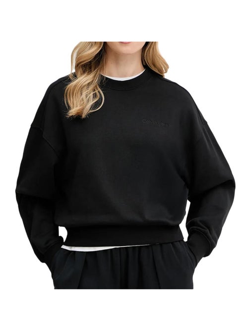 Calvin Klein Jeans Zwarte Damessweater - Kiabi Calvin Klein Jeans Zwarte Damessweater - Kiabi