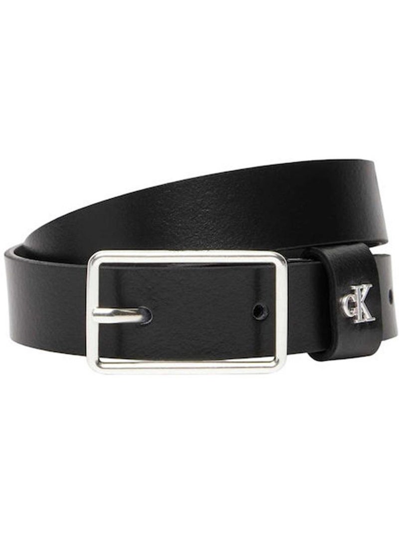 Calvin Klein Jeans Zwarte Herenriem met Gesp Zwart - Kiabi