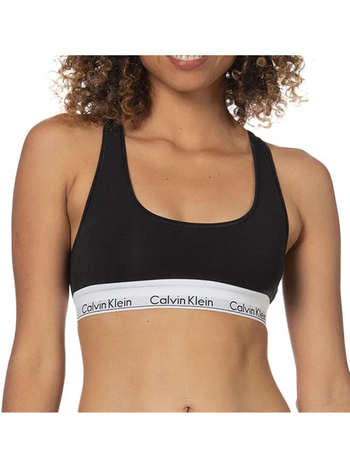 Calvin Klein Jeans Zwarte Ongevoerde Bralette voor Dames - Kiabi Calvin Klein Jeans Zwarte Ongevoerde Bralette voor Dames - Kiabi