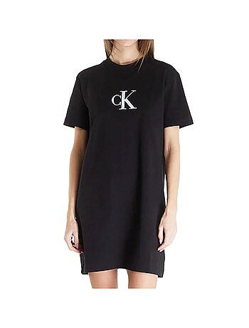 Calvin klein jeans zwarte satijnen jurk voor dames