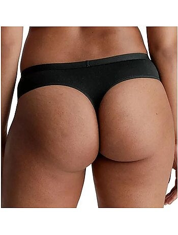Calvin klein jeans zwarte string voor dames 000qf7401e