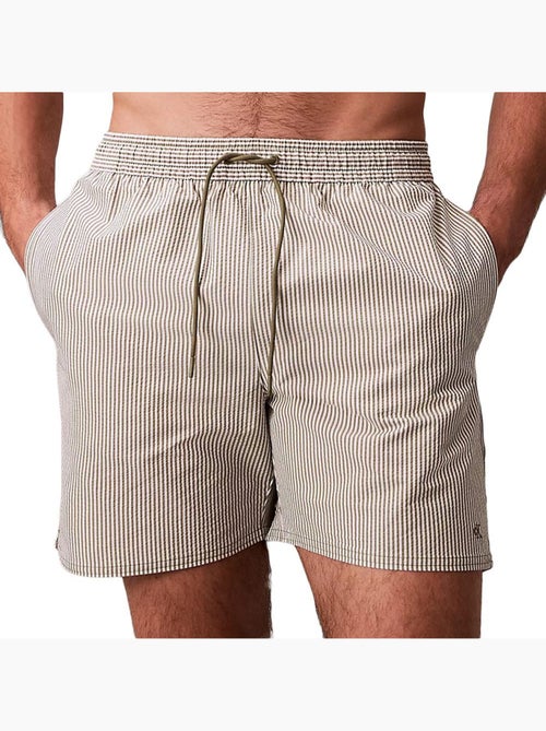 Calvin klein kaki zwemshort voor heren met trekkoord - Kiabi Calvin klein kaki zwemshort voor heren met trekkoord - Kiabi