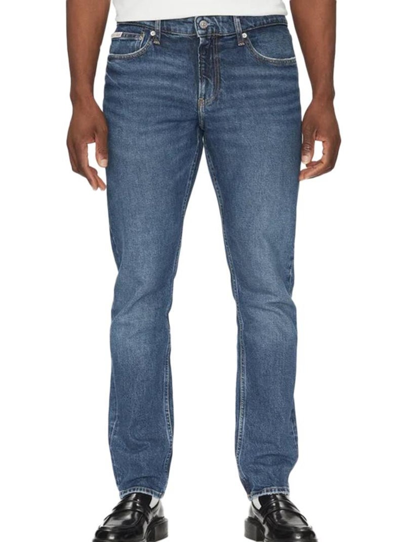 Calvin Klein Slim Fit Jeans voor Heren - Medium Wassing Blauw - Kiabi