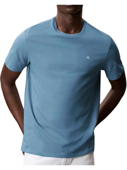 Calvin Klein Smooth Lichtblauw T-shirt voor Heren - Kiabi Calvin Klein Smooth Lichtblauw T-shirt voor Heren - Kiabi