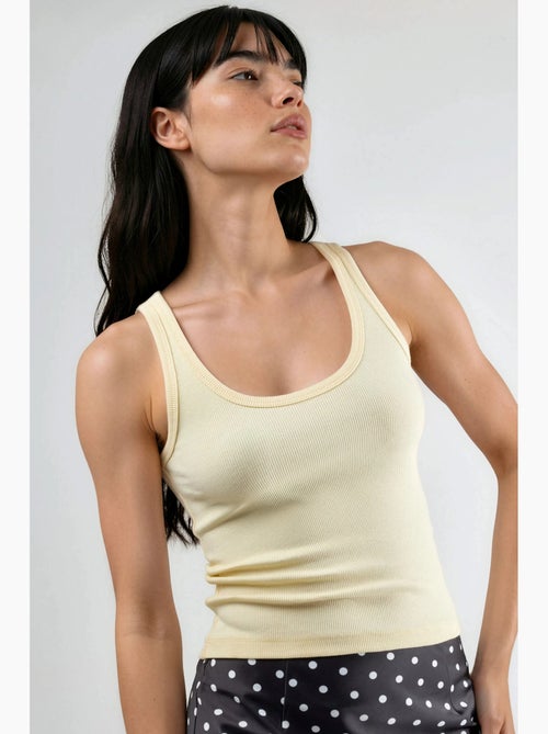 Cami côtelé en modal et coton busem - Kiabi Cami côtelé en modal et coton busem - Kiabi