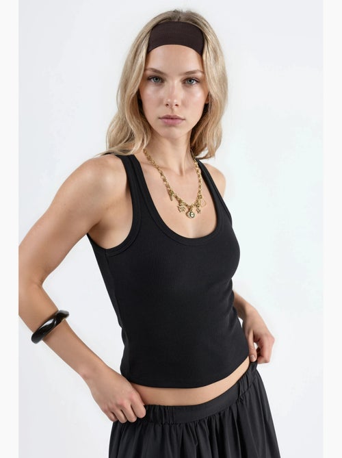 Cami côtelé en modal et coton busem - Kiabi