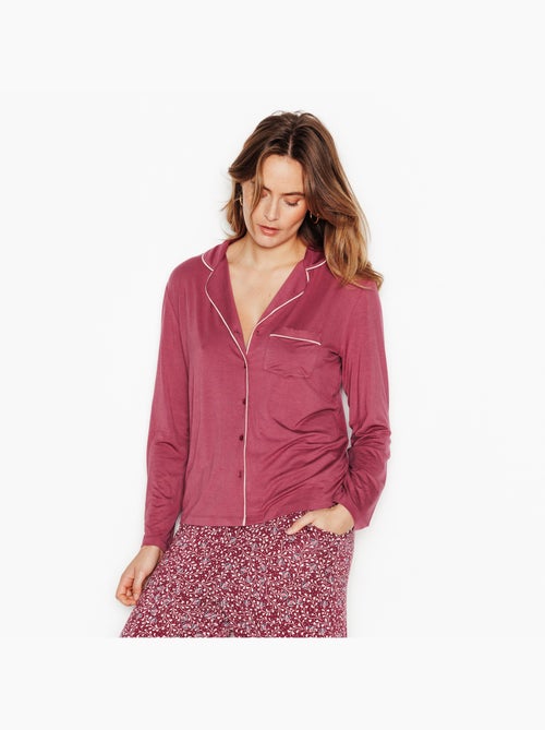 Camilla nachthemd lange mouwen roze - Kiabi