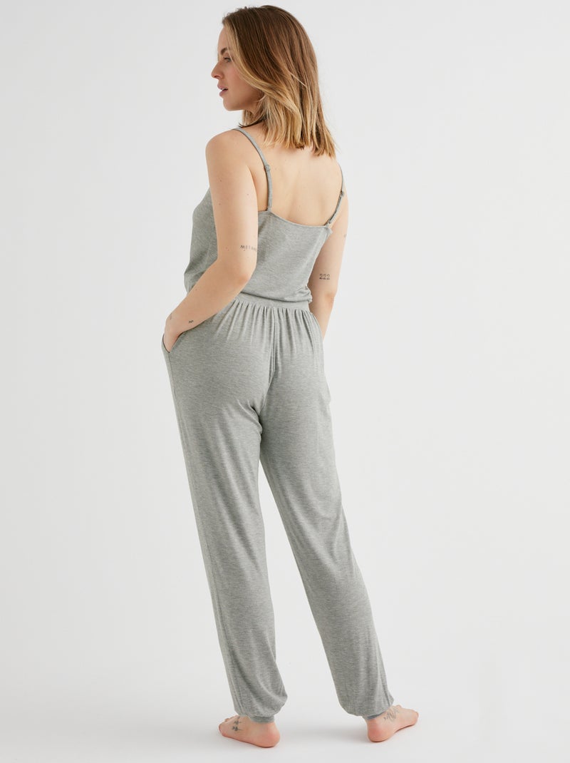 Camille pyjama broek grijs Grijs - Kiabi