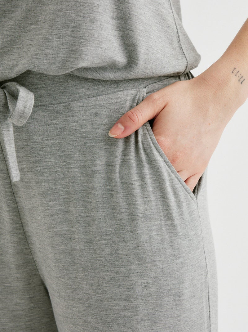 Camille pyjama broek grijs Grijs - Kiabi