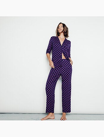 Camille pyjama broek multikleur roze