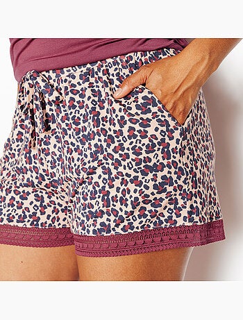 Camille pyjama short lila