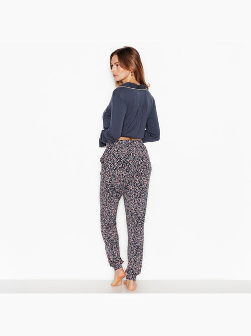 Camille pyjamabroek grijs/roze - Kiabi