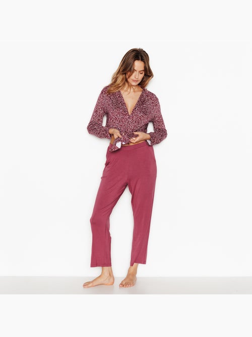 Camille pyjamabroek kort roze - Kiabi