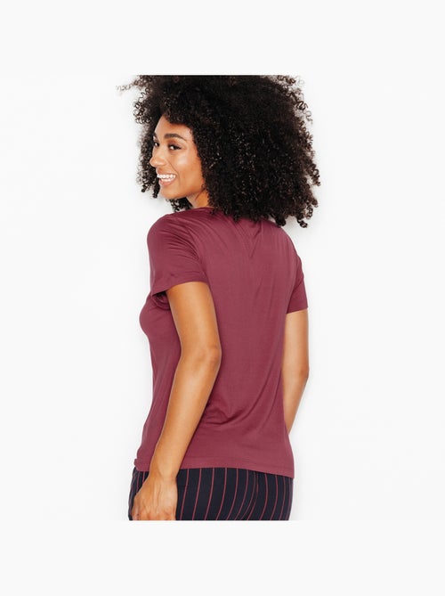 Camille t-shirt korte mouwen lichtblauw - Kiabi