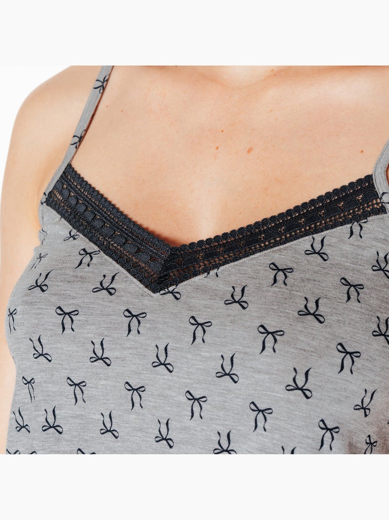 Camille top inkt Zwart Multicolor - Kiabi