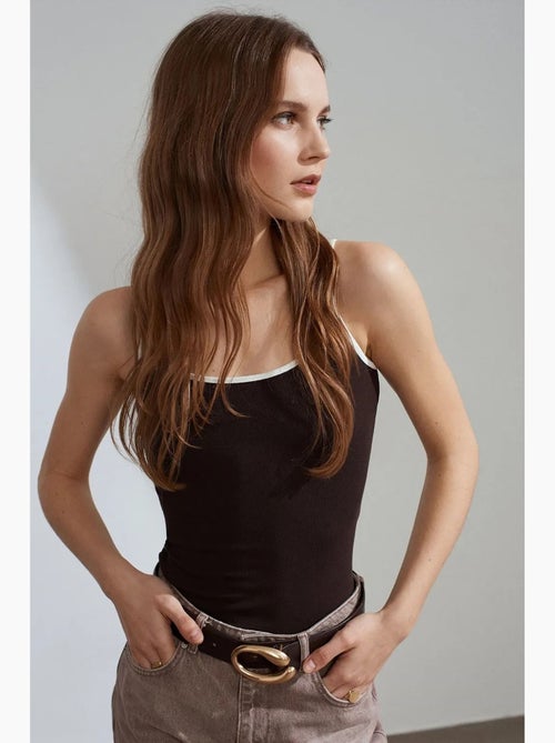 Camisole rib colorblock dilvin - Kiabi