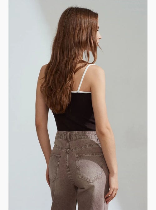 Camisole rib colorblock dilvin - Kiabi