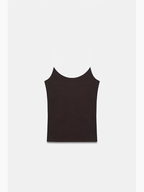 Camisole rib colorblock dilvin - Kiabi