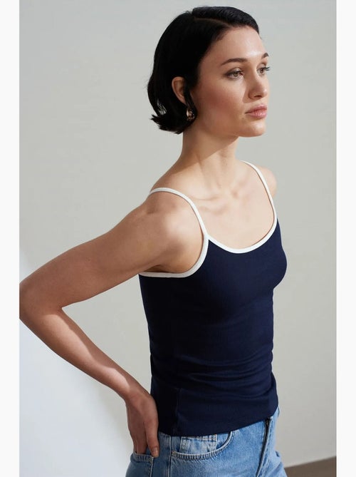 Camisole rib colorblock dilvin - Kiabi