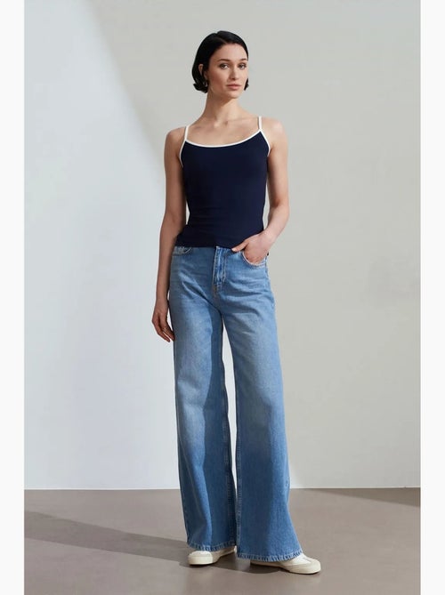 Camisole rib colorblock dilvin - Kiabi