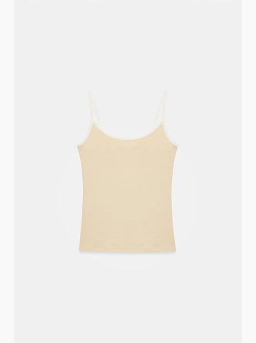 Camisole rib colorblock dilvin - Kiabi