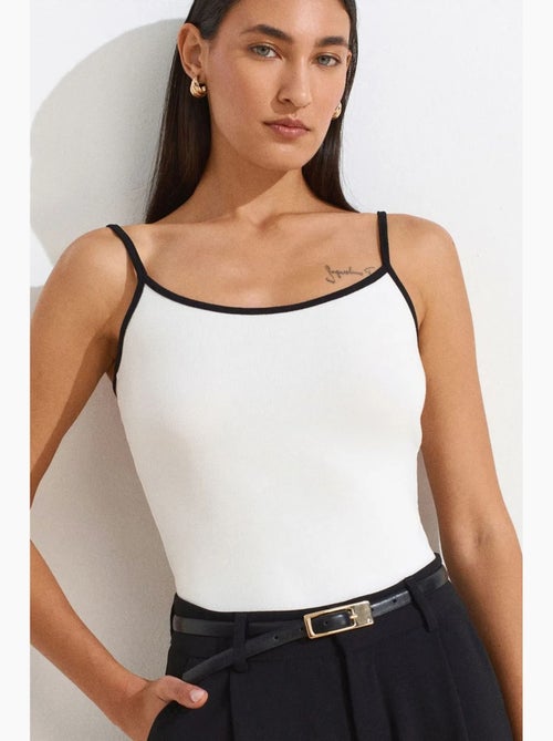 Camisole rib colorblock dilvin - Kiabi