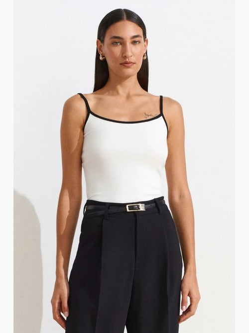 Camisole rib colorblock dilvin - Kiabi