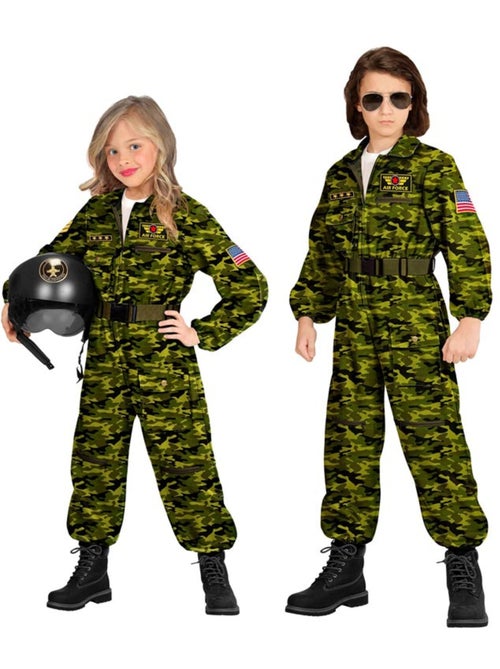Camouflagekostuum voor straaljagerpiloten - Kiabi