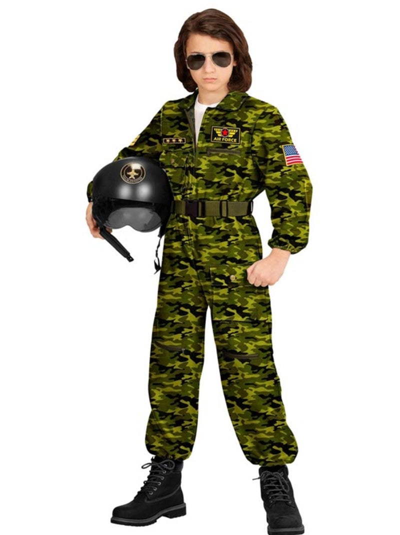 Camouflagekostuum voor straaljagerpiloten Multicolor - Kiabi