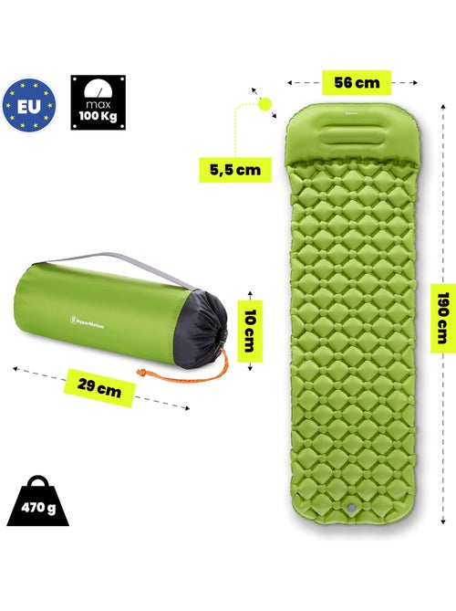 Campmat hypermotion: ultralicht en compact luchtmatras voor comfortabele outdooravonden - Kiabi