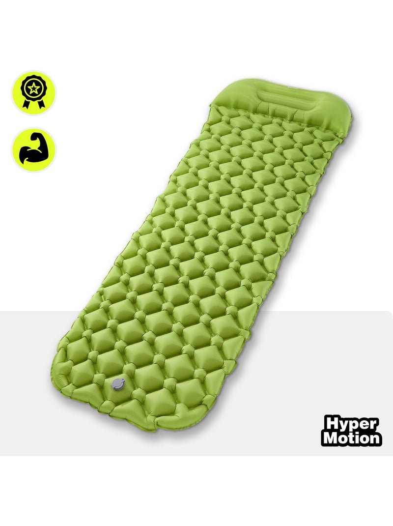 Campmat hypermotion: ultralicht en compact luchtmatras voor comfortabele outdooravonden Groen - Kiabi