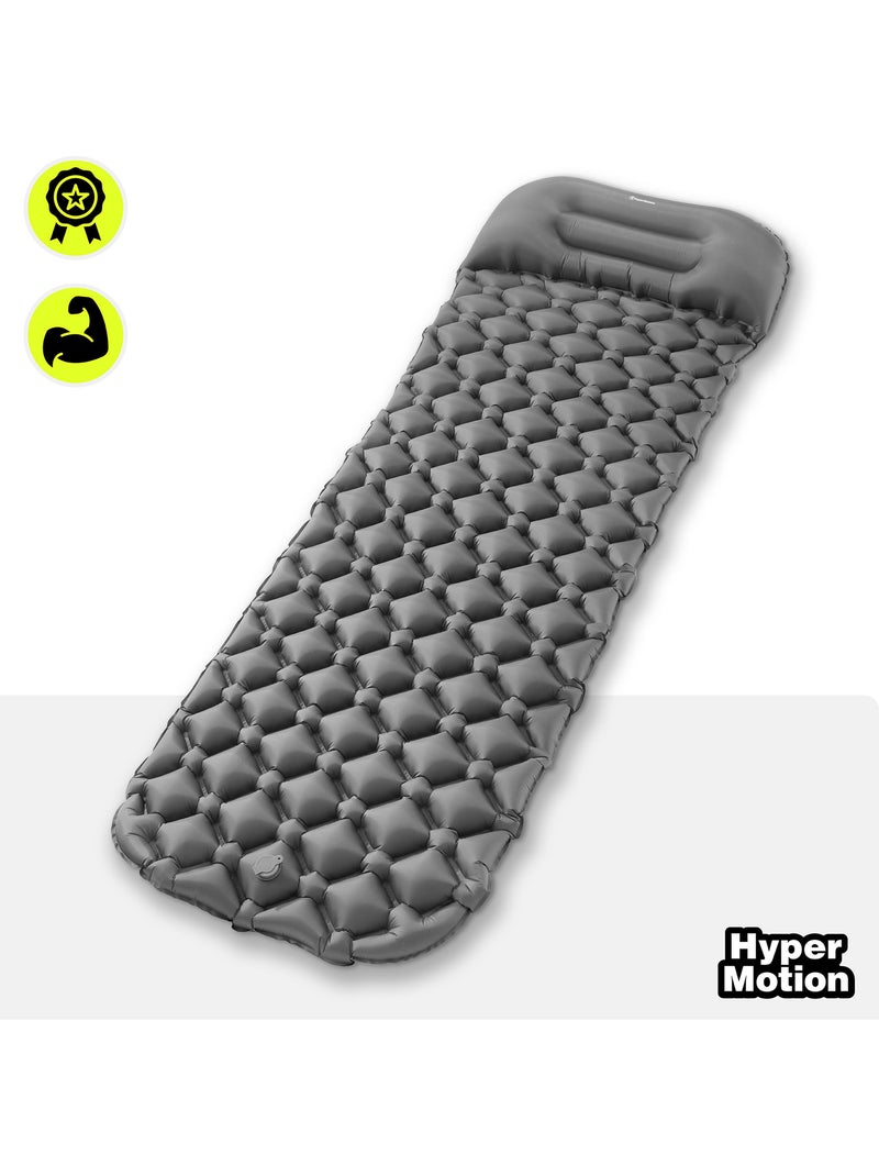 Campmat hypermotion: ultralicht luchtmatras voor trekking, bivakkeren en kamperen Zwart - Kiabi