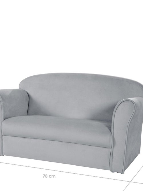 Canapé enfant confortable en velours - ROBA 'lil sofa' - Kiabi Canapé enfant confortable en velours - ROBA 'lil sofa' - Kiabi