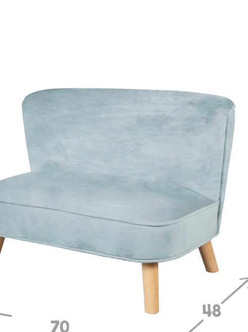 Canapé enfant en velours avec pieds en bois massif - ROBA 'lil sofa' - Kiabi Canapé enfant en velours avec pieds en bois massif - ROBA 'lil sofa' - Kiabi