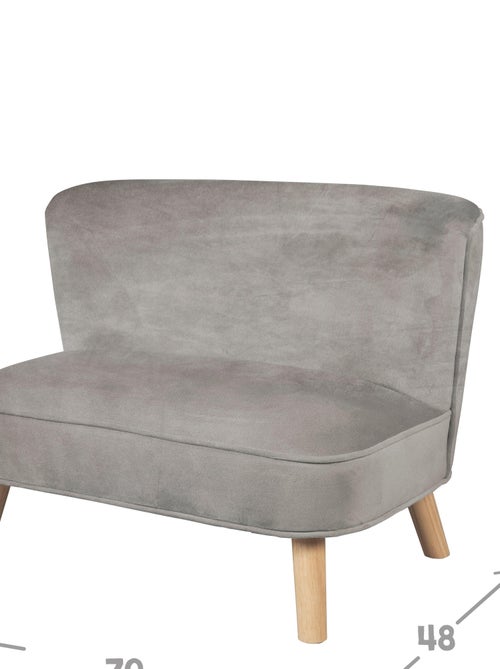 Canapé enfant en velours avec pieds en bois massif - ROBA 'lil sofa' - Kiabi Canapé enfant en velours avec pieds en bois massif - ROBA 'lil sofa' - Kiabi