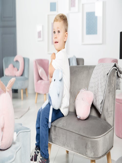 Canapé enfant en velours avec pieds en bois massif - ROBA 'lil sofa' - Kiabi Canapé enfant en velours avec pieds en bois massif - ROBA 'lil sofa' - Kiabi