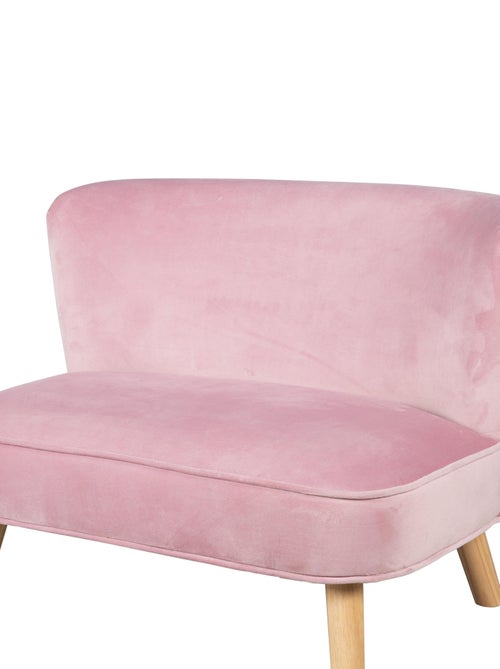 Canapé enfant en velours avec pieds en bois massif - ROBA 'lil sofa' - Kiabi Canapé enfant en velours avec pieds en bois massif - ROBA 'lil sofa' - Kiabi