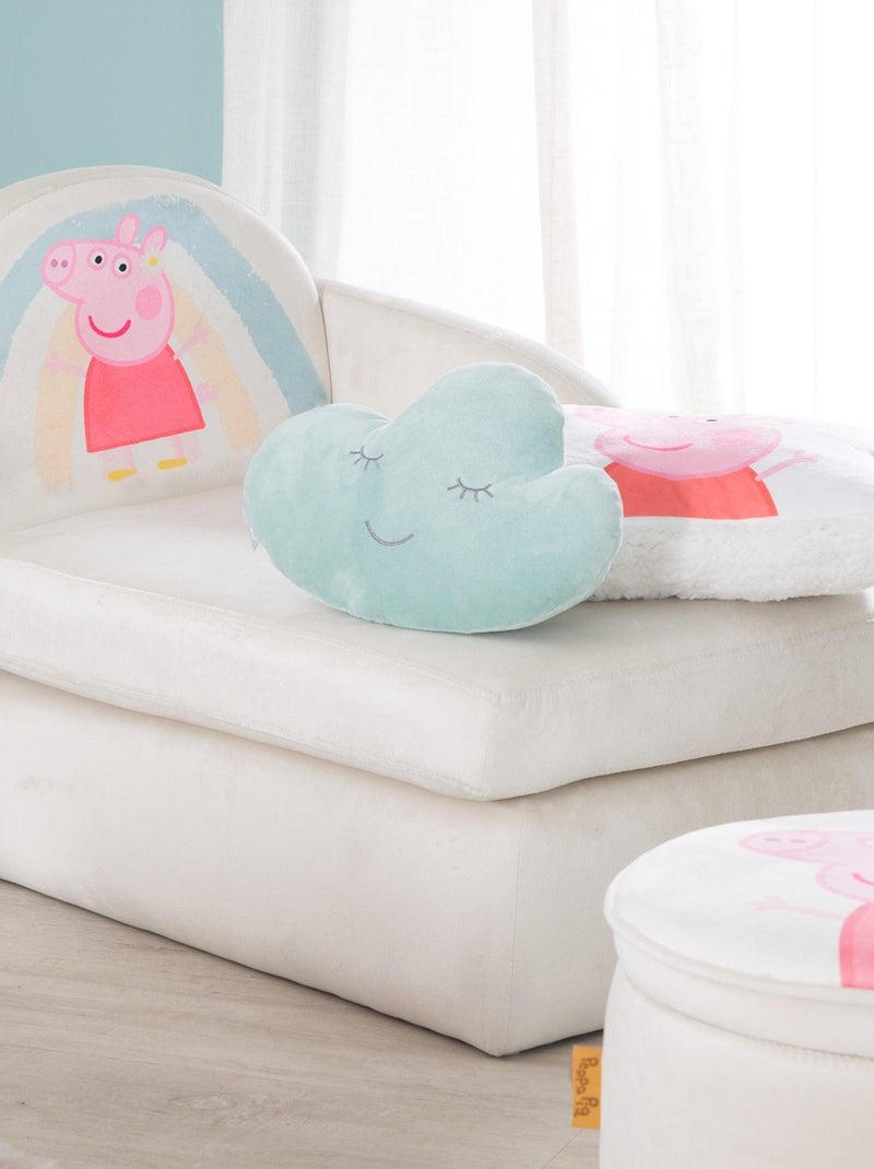 Canapé enfant en velours doux 'Roba Peppa Pig' Beige - Kiabi