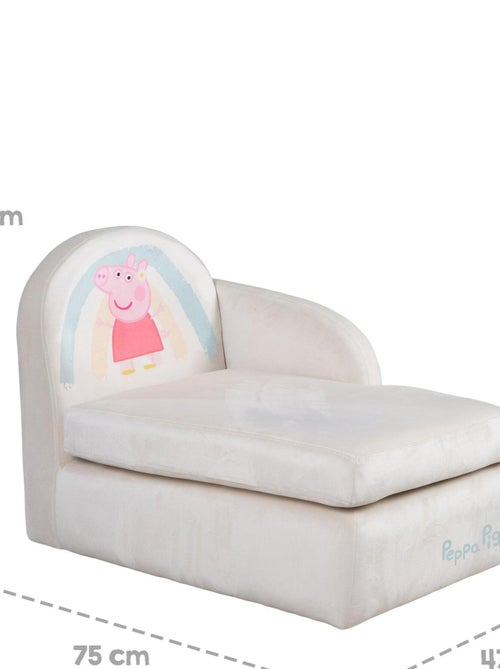 Canapé enfant en velours doux 'Roba Peppa Pig' - Kiabi